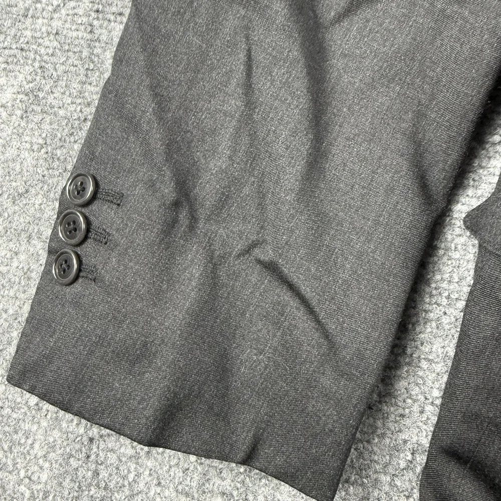Ermenegildo Zegna Suit Jacket Mens 56 Black Wool‎ Mila Two Button Spain Notch